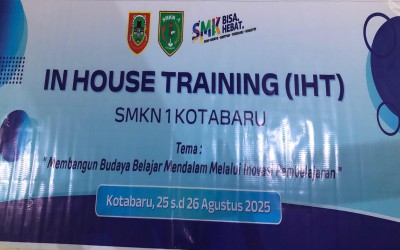 SMKN 1 Kotabaru Gelar In House Training: Penyelarasan Visi, Misi, dan Implementasi Pembelajaran Mendalam