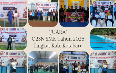 SMKN 1 Kotabaru Raih Berbagai Prestasi pada O2SN SMK Tingkat Kabupaten Kotabaru Tahun 2026